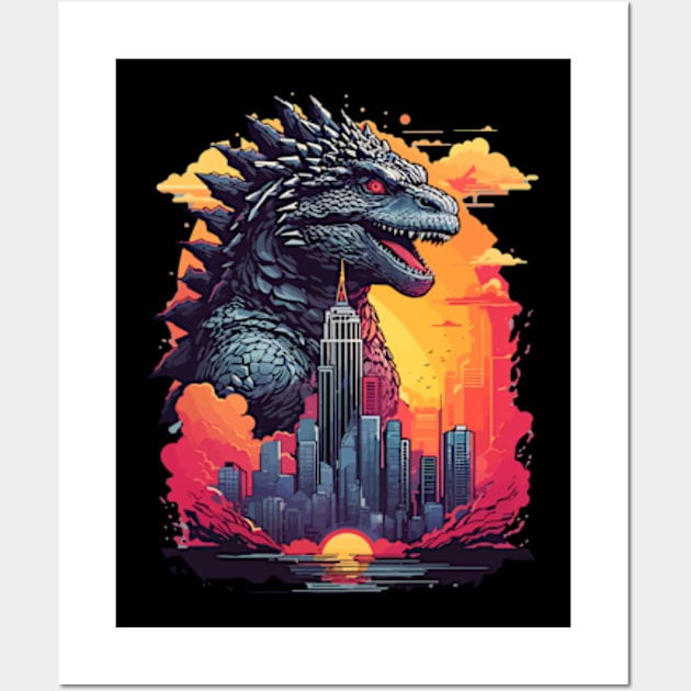 Godzilla Wall Art by Kaine Ability